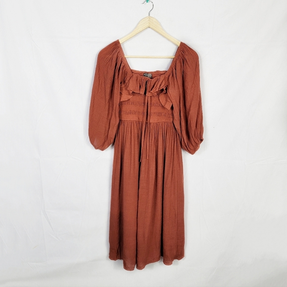 Women's Small Rust Midi Dress